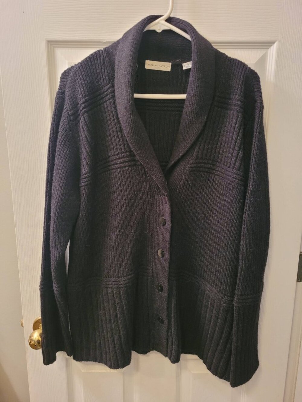 XL Lord & Taylor Alpaca Blend Cardigan